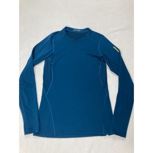 Arc'teryx Tops - Arc'teryx Blue Long Sleeve Thermal Hiking Outdoor Base Layer T Shirt Women Small